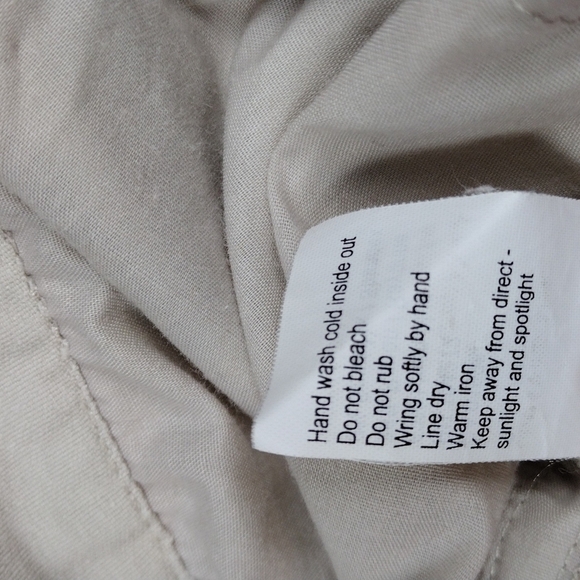 Spanner Five Pocket Mid Rise Straight Leg Beige Light Weight Pants - Picture 9 of 14